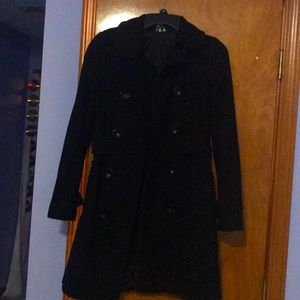 Divided Black Dress Coat